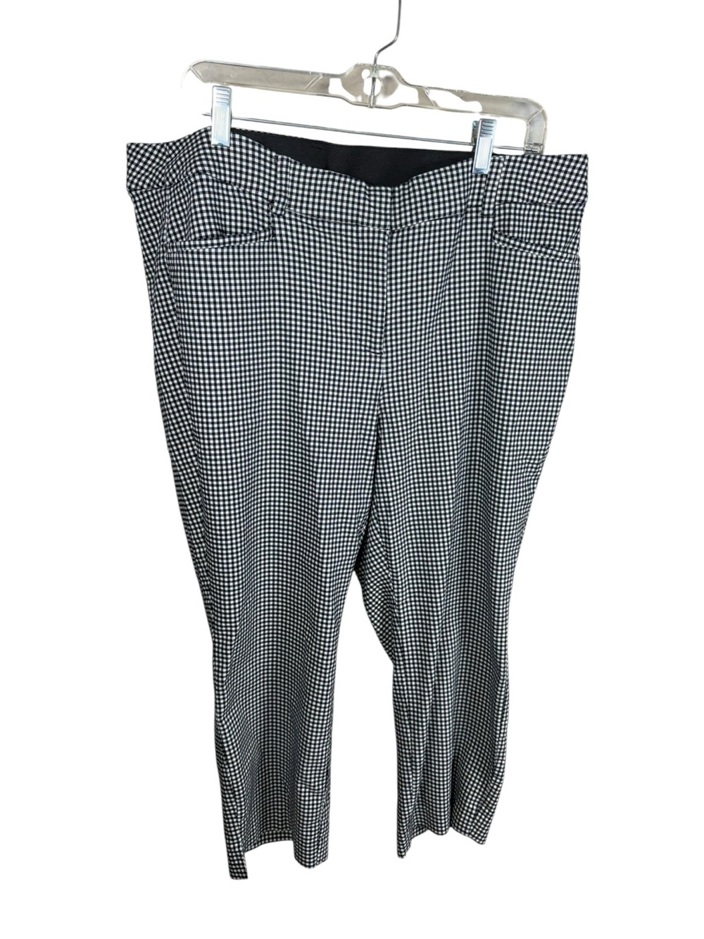 Lane Bryant Black and White Gingham Pants